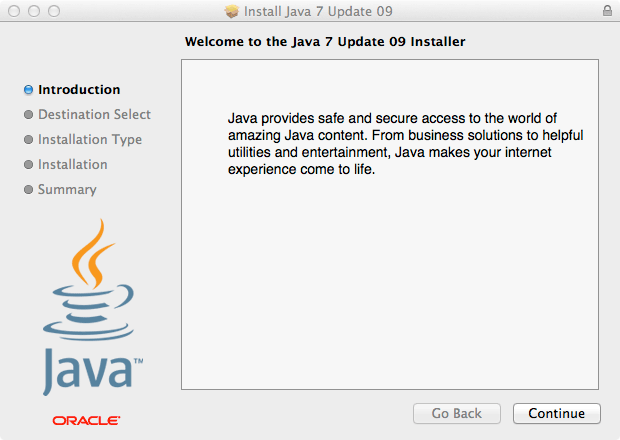 Oracle Java installer