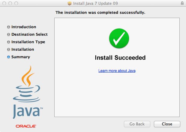 Oracle Java installer